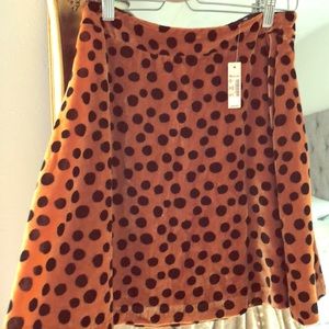 NWT Madewell Spotted Skirt